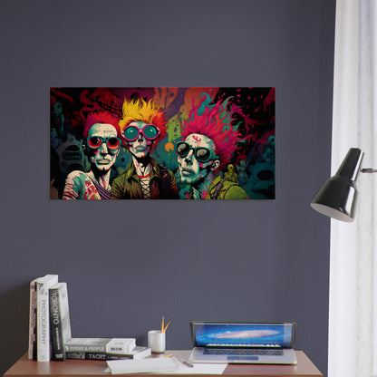 Captivating canvas print depicting the Punk Rock Apocalypse