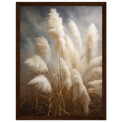 The Grass is Blowing in the Wind Wooden Framed Poster - Captivating Wall Art