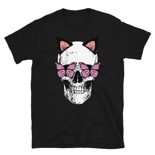 Good Kitty Skull Punk Rock T-Shirt