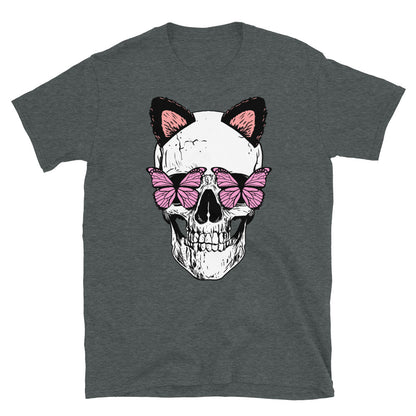 Good Kitty Skull Punk Rock T-Shirt - Embrace the Feline Rebellion