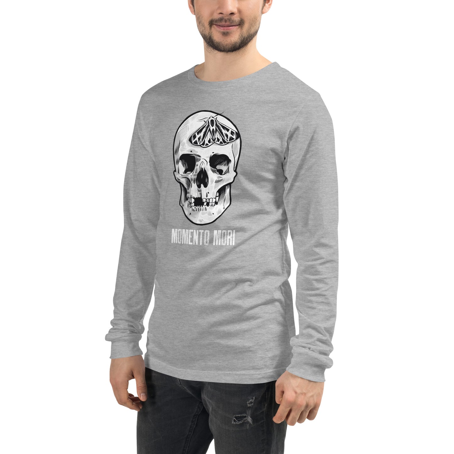 Memento Mori T-shirt Philosophical Tee - Gothic Latin Cotton Shirt with Timeless Reminder