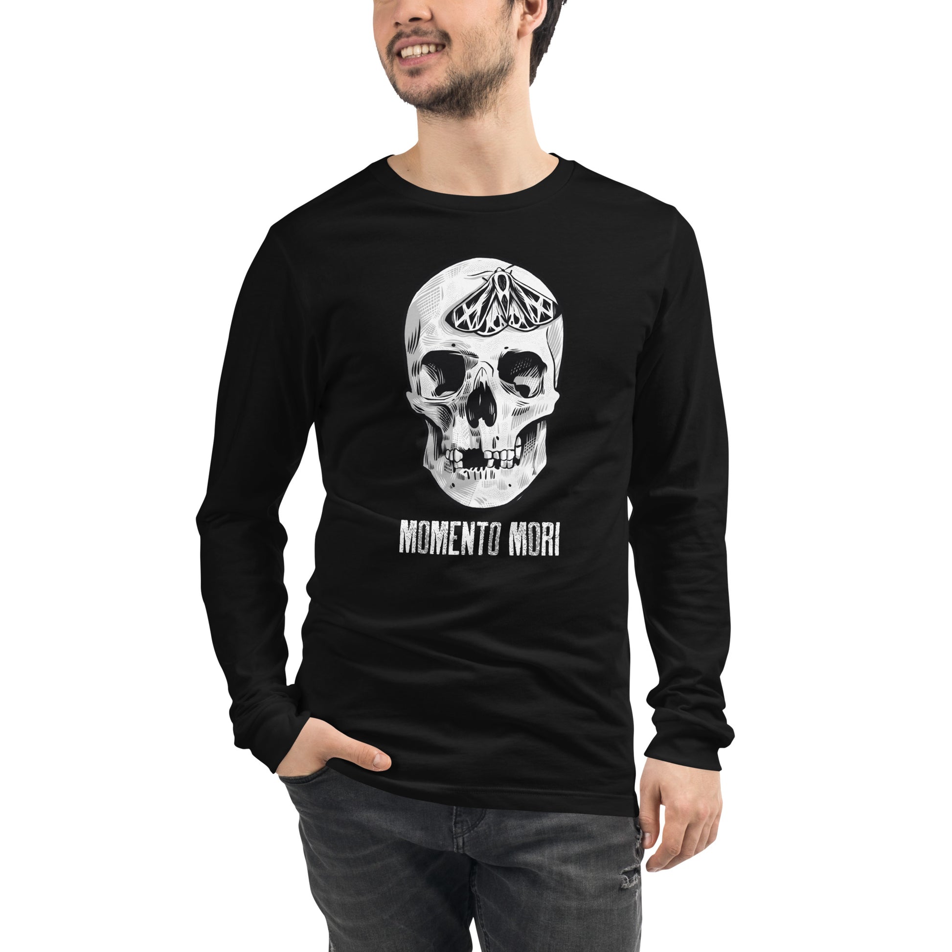 hilosophical Memento Mori quote on unisex cotton tee