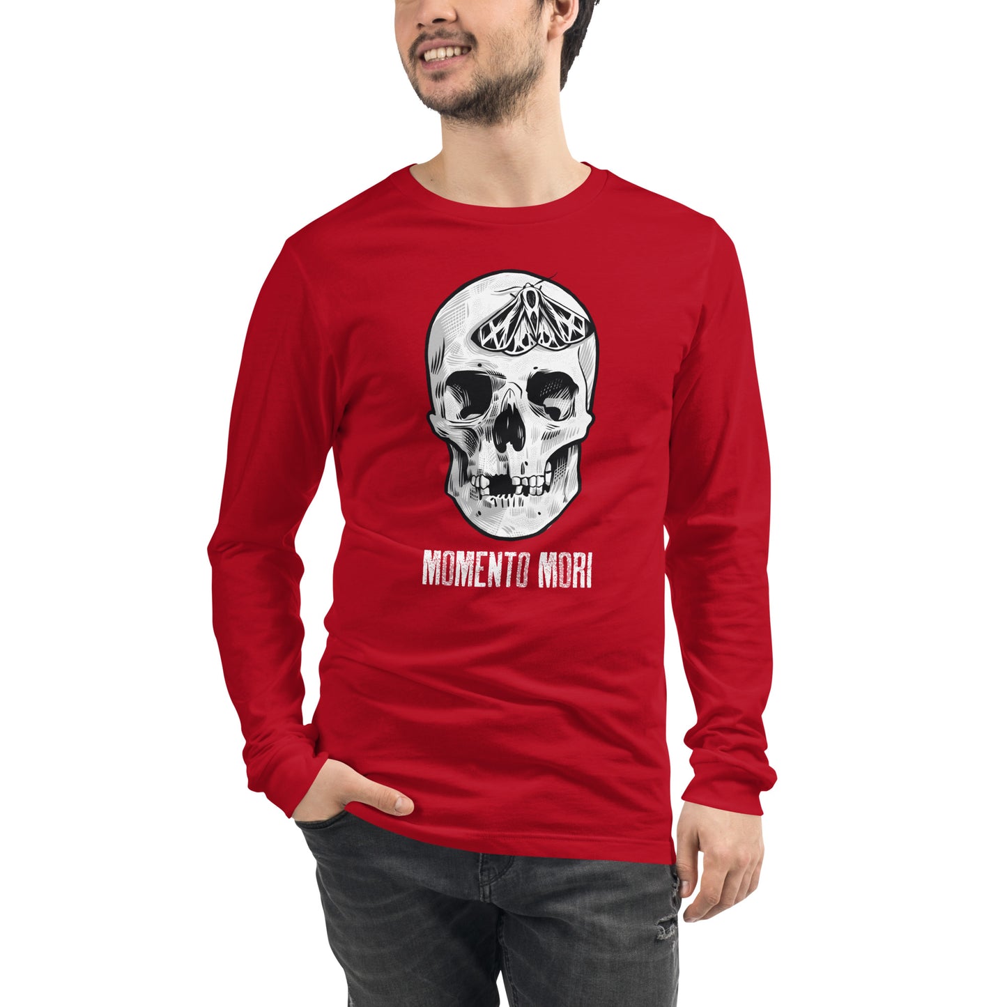 Memento Mori T-shirt Philosophical Tee - Gothic Latin Cotton Shirt with Timeless Reminder