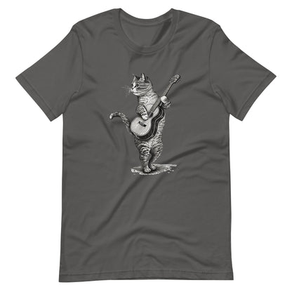 Unisex t-shirt Cat Guitar T-shirt | Cat playing Acoustic Guitar Camping t-shirt | music tee | Music lover gift, Cat lover tee, Cat shirt, Classic t-Shirt