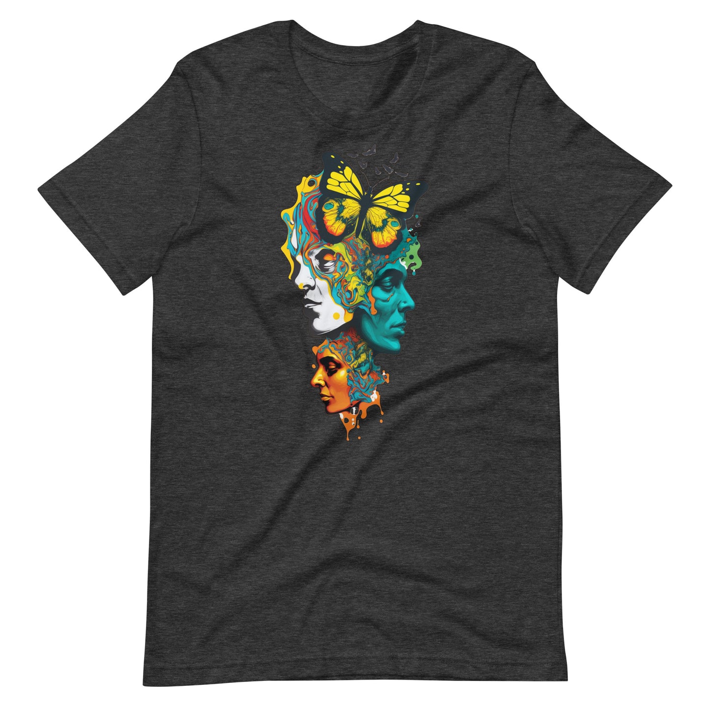 Psychedelic Butterfly Melt T-Shirt | AI-Generated Tee