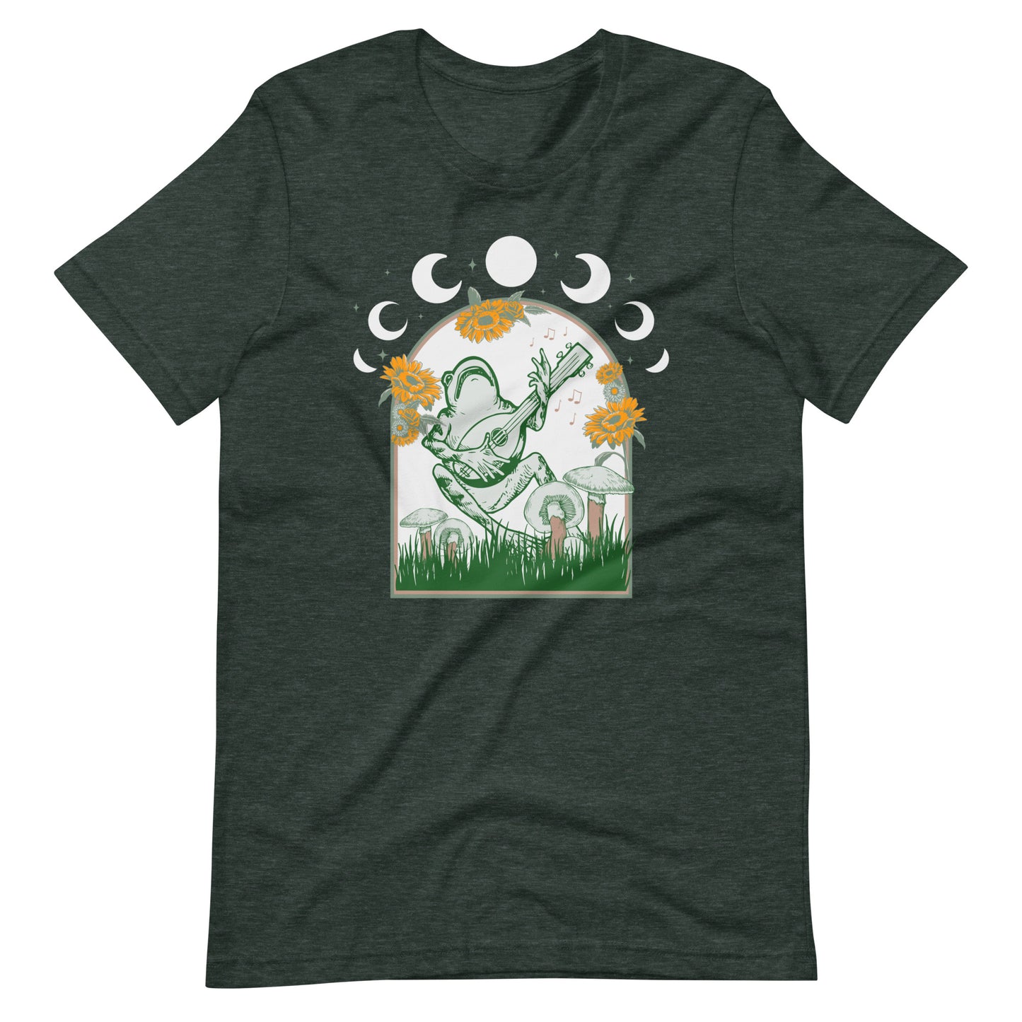 Psychedelic Magic Mushroom Frog T-Shirt | Trippy Nature Tee | Colorful Psychedelic Apparel