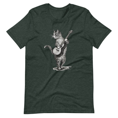 Unisex t-shirt Cat Guitar T-shirt | Cat playing Acoustic Guitar Camping t-shirt | music tee | Music lover gift, Cat lover tee, Cat shirt, Classic t-Shirt