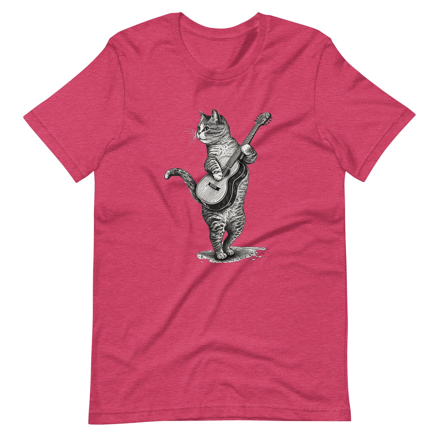 Unisex t-shirt Cat Guitar T-shirt | Cat playing Acoustic Guitar Camping t-shirt | music tee | Music lover gift, Cat lover tee, Cat shirt, Classic t-Shirt