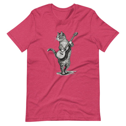 Unisex t-shirt Cat Guitar T-shirt | Cat playing Acoustic Guitar Camping t-shirt | music tee | Music lover gift, Cat lover tee, Cat shirt, Classic t-Shirt