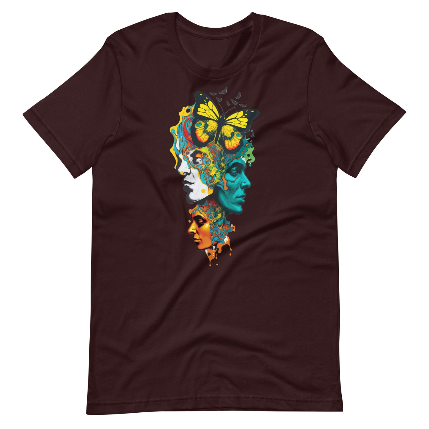 Psychedelic Butterfly Melt T-Shirt | AI-Generated Tee