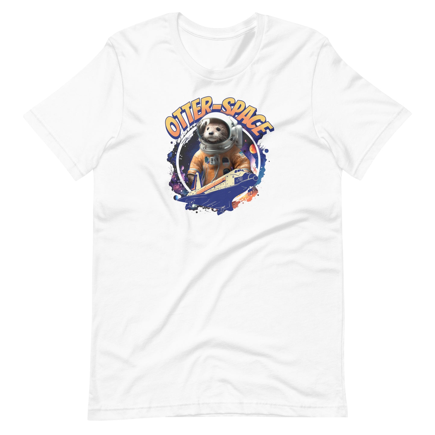 Otter Space Cute Astronaut T-Shirt | AI-Generated Tee