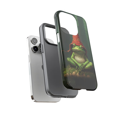 Mystical Journey: Lizard Wizard & Psychedelic Mushroom Frog | Tough Case for iPhone, Samsung, Pixel