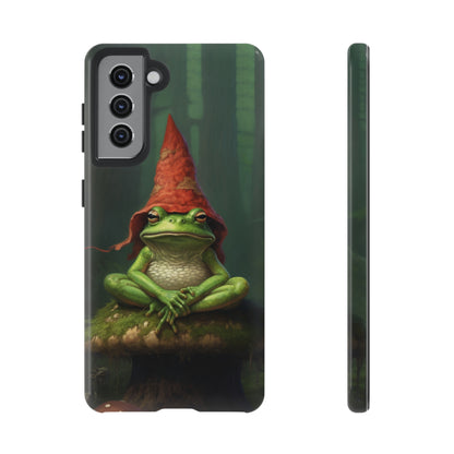 Mystical Journey: Lizard Wizard & Psychedelic Mushroom Frog | Tough Case for iPhone, Samsung, Pixel