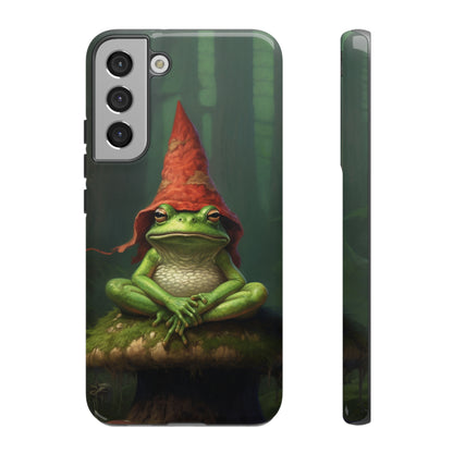 Mystical Journey: Lizard Wizard & Psychedelic Mushroom Frog | Tough Case for iPhone, Samsung, Pixel