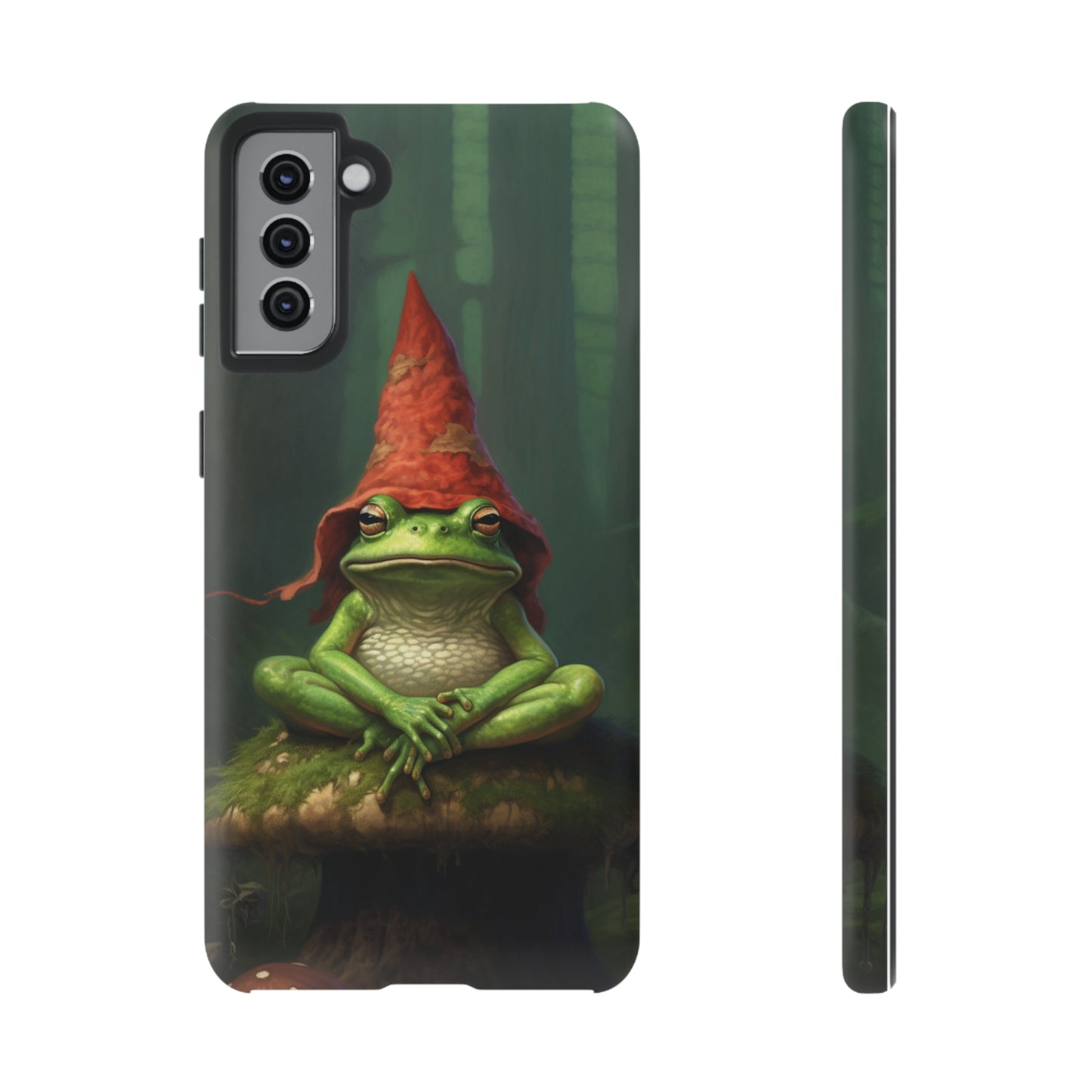 Mystical Journey: Lizard Wizard & Psychedelic Mushroom Frog | Tough Case for iPhone, Samsung, Pixel