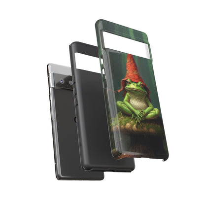 Mystical Journey: Lizard Wizard & Psychedelic Mushroom Frog | Tough Case for iPhone, Samsung, Pixel