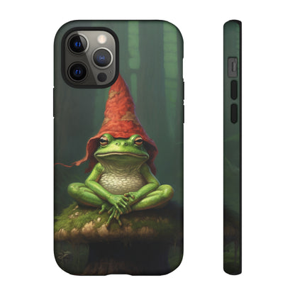 Mystical Journey: Lizard Wizard & Psychedelic Mushroom Frog | Tough Case for iPhone, Samsung, Pixel