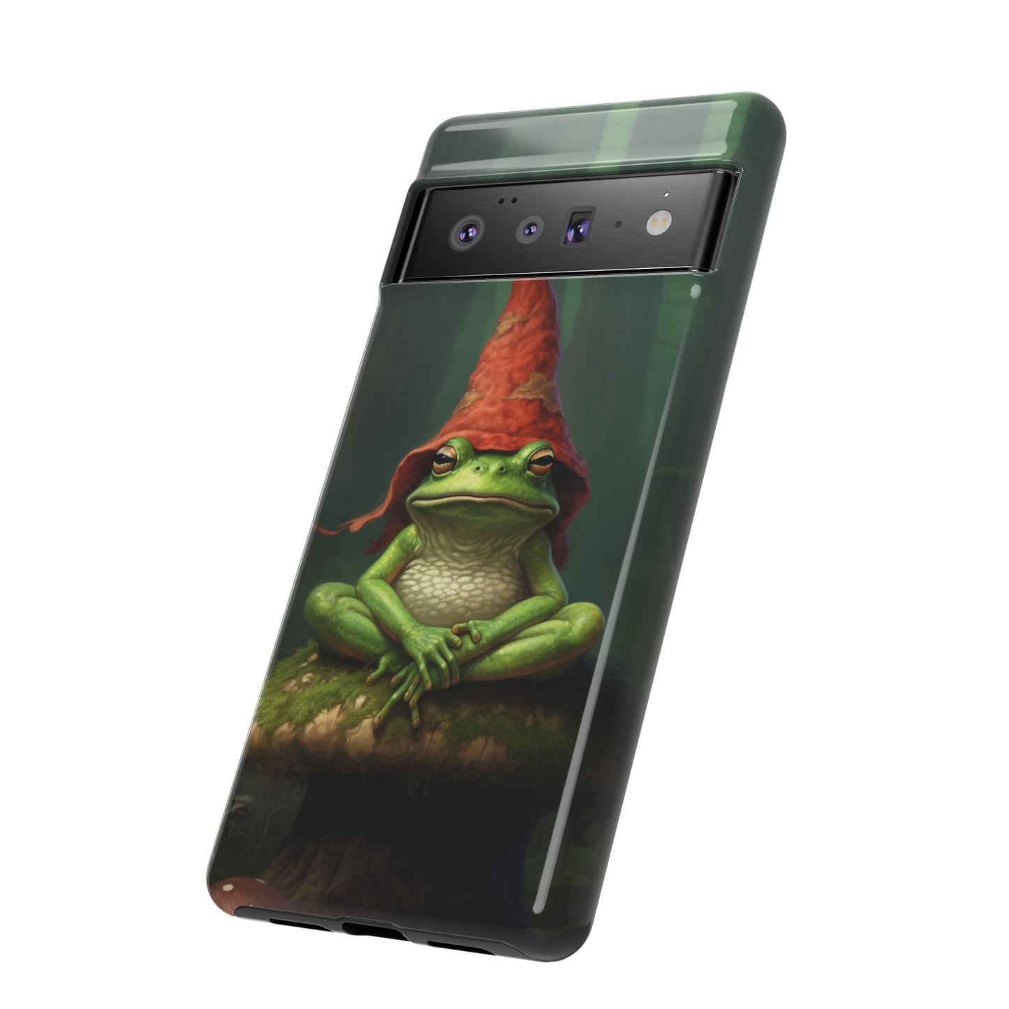 Mystical Journey: Lizard Wizard & Psychedelic Mushroom Frog | Tough Case for iPhone, Samsung, Pixel