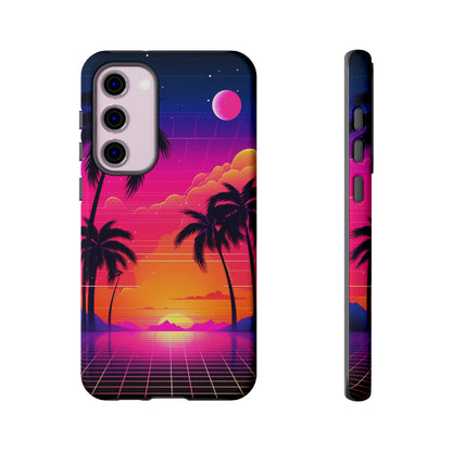 Synthwave Retro Style Phone Case | Nostalgic Vibes for iPhone 12, 13, 14, X, Google Pixel, and Samsung Galaxy