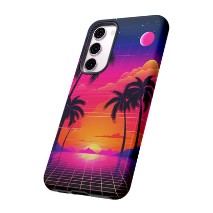 Synthwave Retro Style Phone Case | Nostalgic Vibes for iPhone 12, 13, 14, X, Google Pixel, and Samsung Galaxy