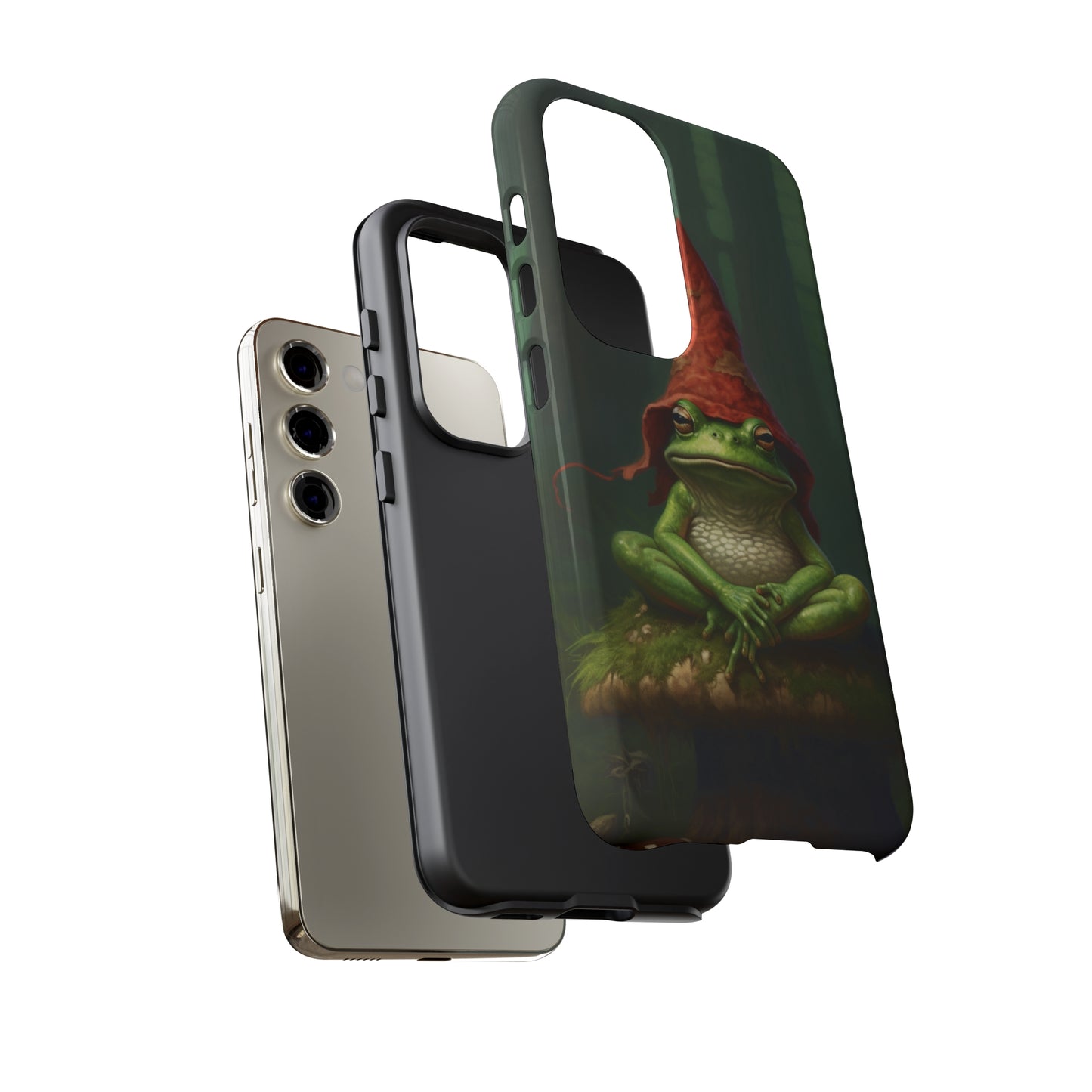 Mystical Journey: Lizard Wizard & Psychedelic Mushroom Frog | Tough Case for iPhone, Samsung, Pixel