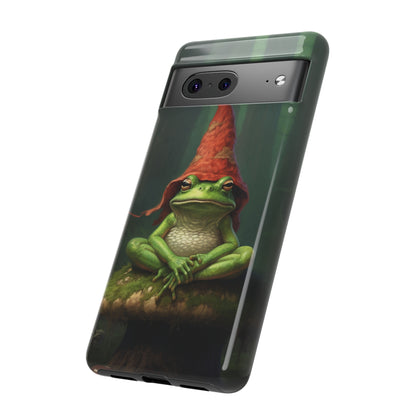 Mystical Journey: Lizard Wizard & Psychedelic Mushroom Frog | Tough Case for iPhone, Samsung, Pixel