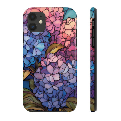 Stained Glass Phone Tough Case Purple Floral Aesthetic | Flower Power