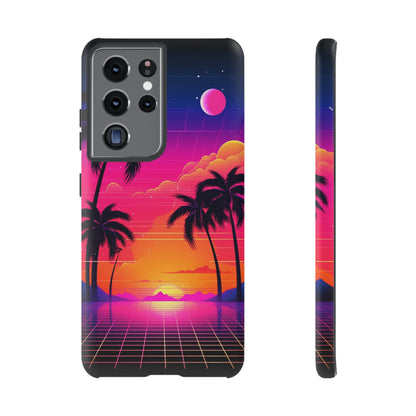 Synthwave Retro Style Phone Case | Nostalgic Vibes for iPhone 12, 13, 14, X, Google Pixel, and Samsung Galaxy