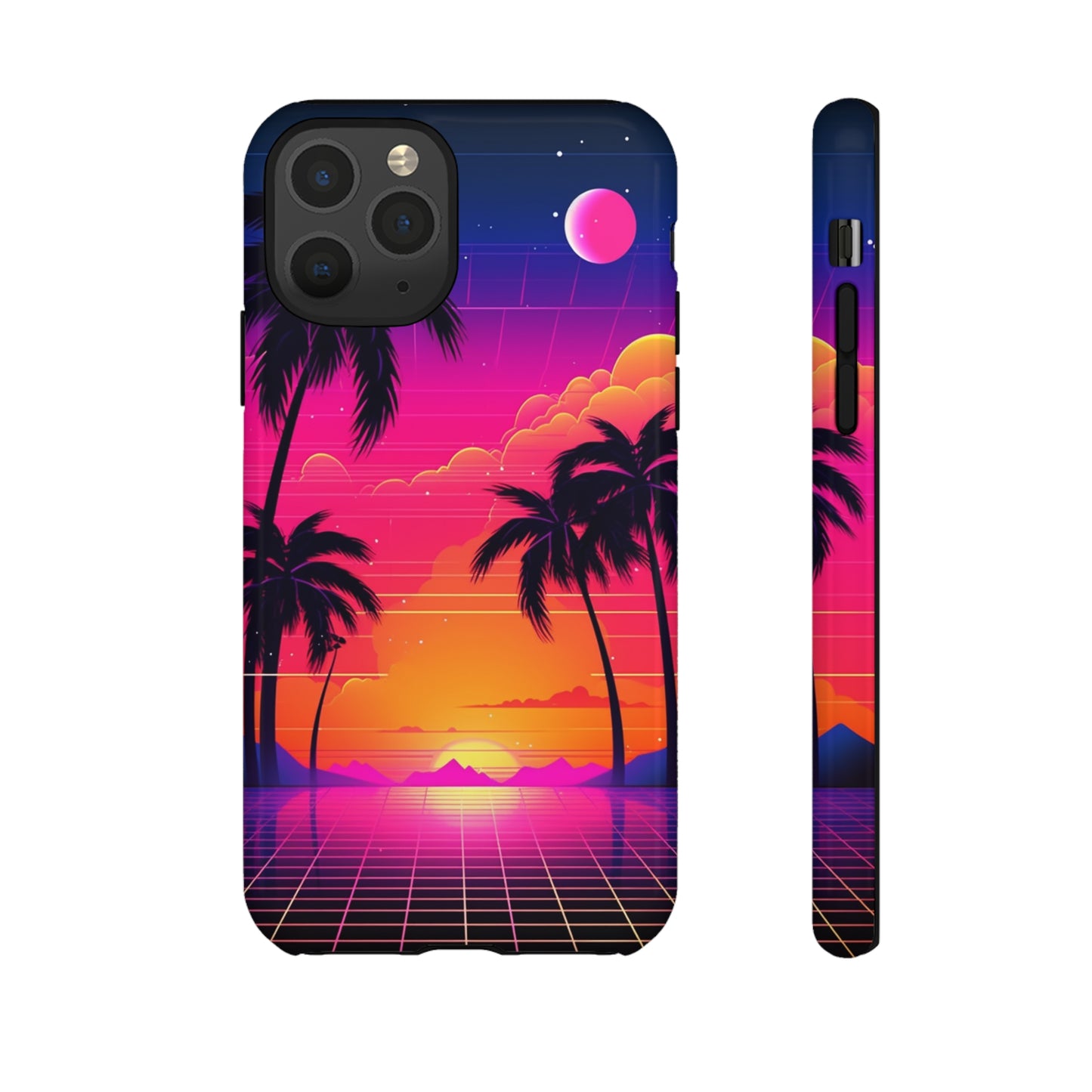 Synthwave Retro Style Phone Case | Nostalgic Vibes for iPhone 12, 13, 14, X, Google Pixel, and Samsung Galaxy