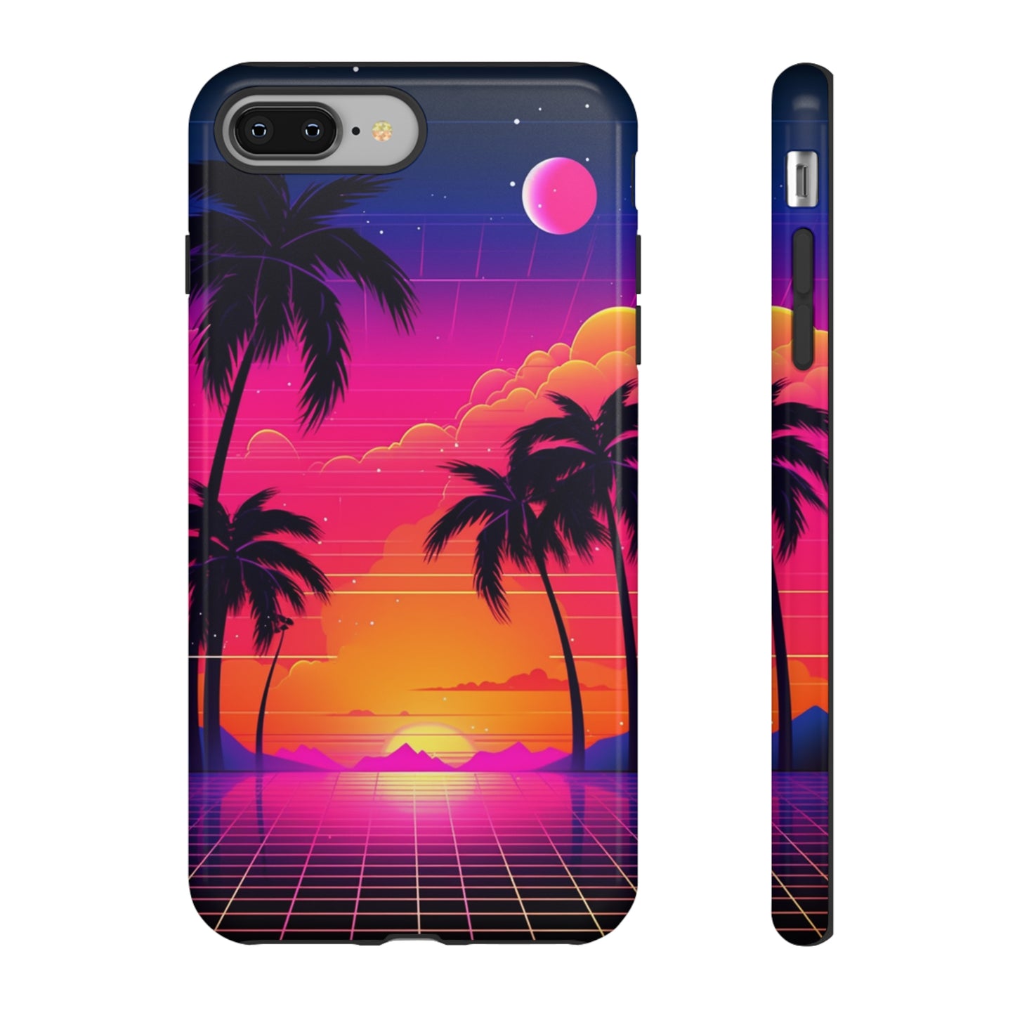 Synthwave Retro Style Phone Case | Nostalgic Vibes for iPhone 12, 13, 14, X, Google Pixel, and Samsung Galaxy