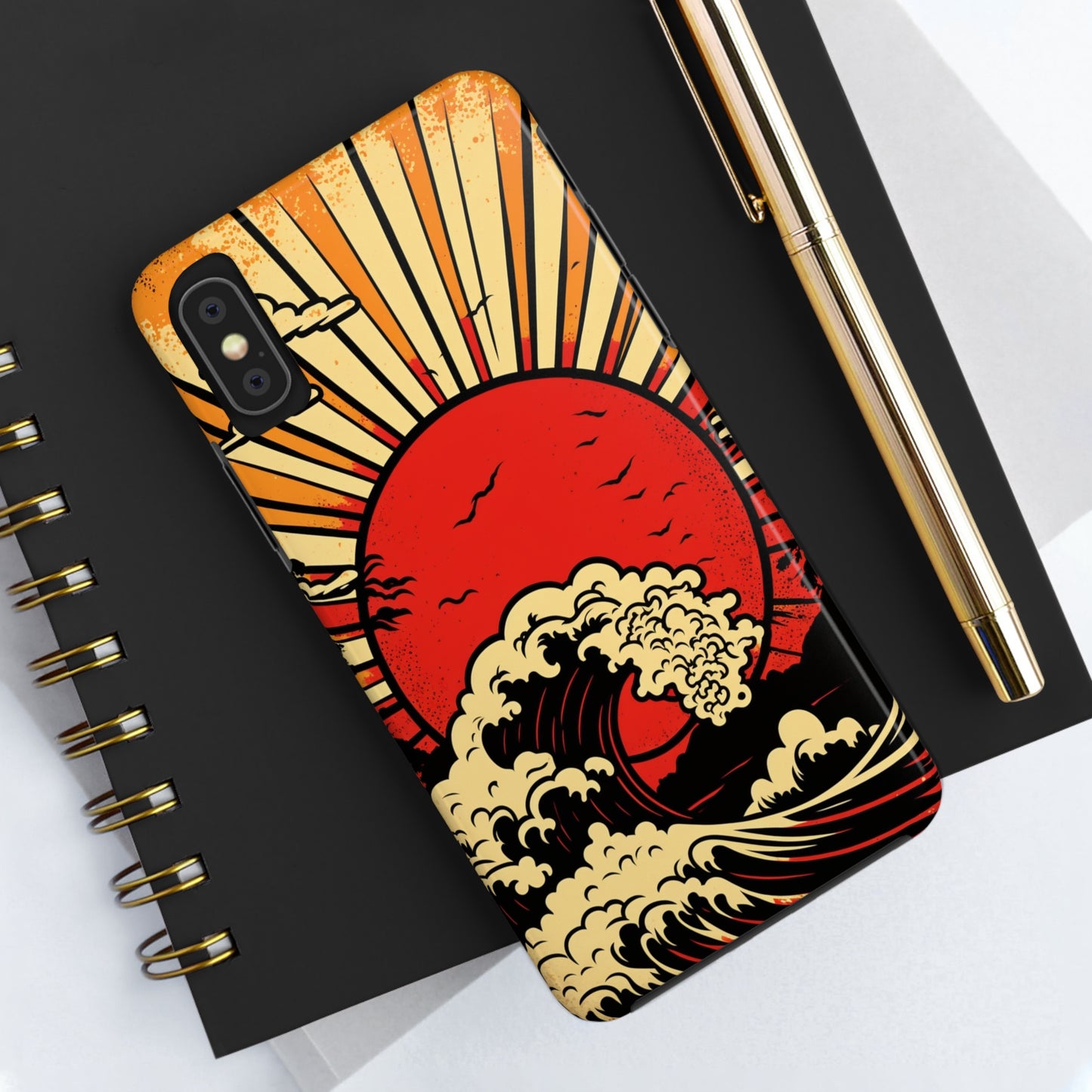 Land of the Rising Sun Retro Japanese Aesthetic | Tough Case for iPhone