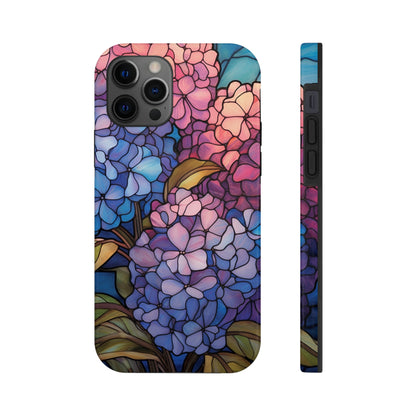 Stained Glass Phone Tough Case Purple Floral Aesthetic | Flower Power