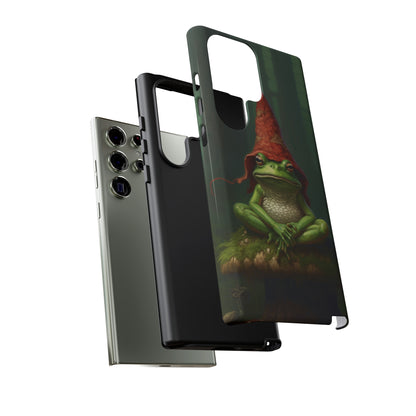 Mystical Journey: Lizard Wizard & Psychedelic Mushroom Frog | Tough Case for iPhone, Samsung, Pixel