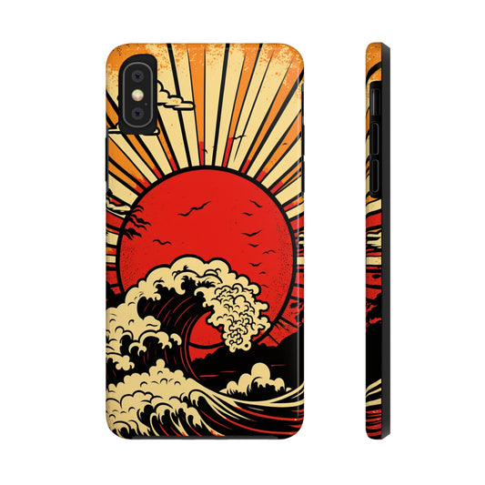 Land of the Rising Sun Retro Japanese Aesthetic | Tough Case for iPhone