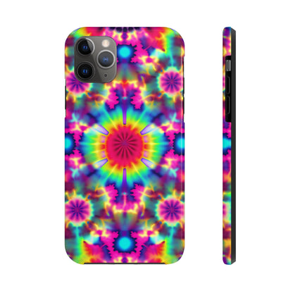 Trippy Psychedelic Fractal Tie-dye Aesthetic  | Tough iPhone Case