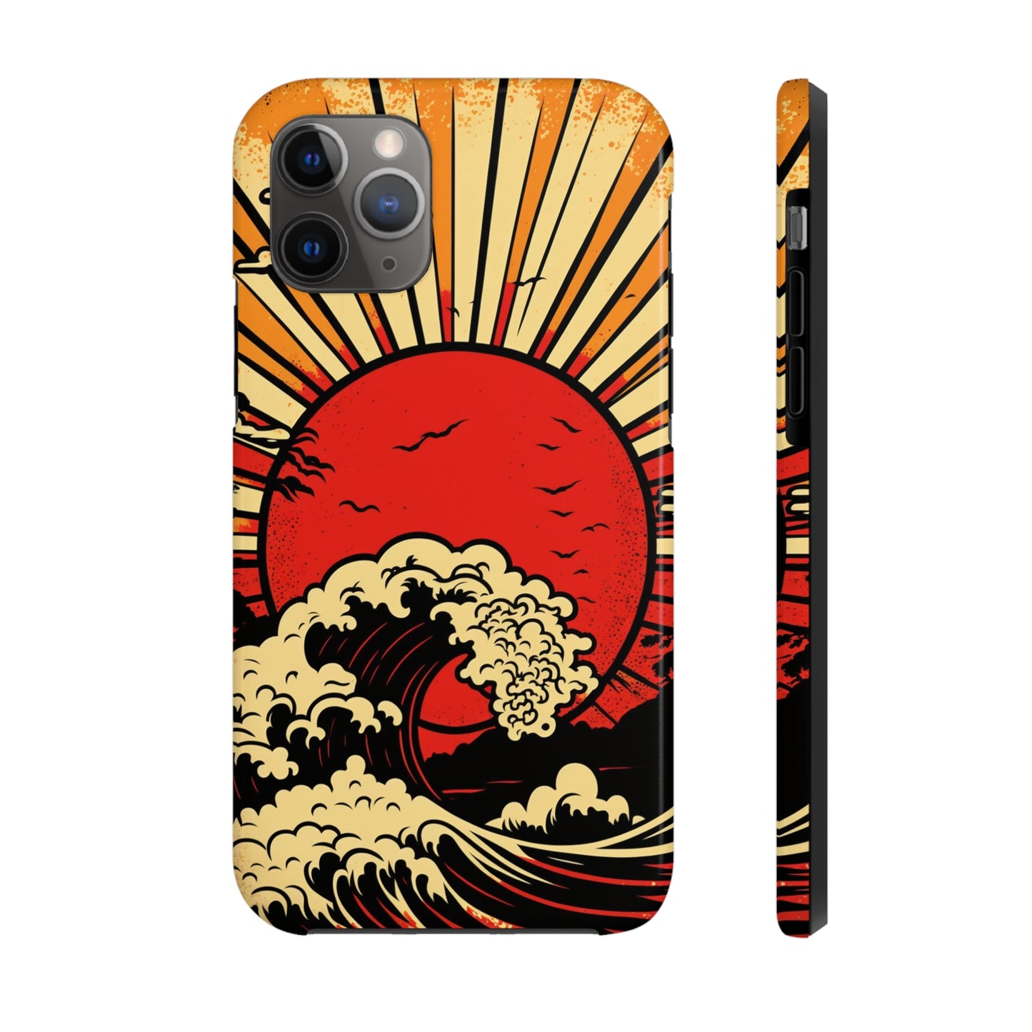 Land of the Rising Sun Retro Japanese Aesthetic | Tough Case for iPhone