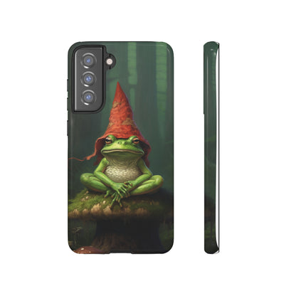 Mystical Journey: Lizard Wizard & Psychedelic Mushroom Frog | Tough Case for iPhone, Samsung, Pixel