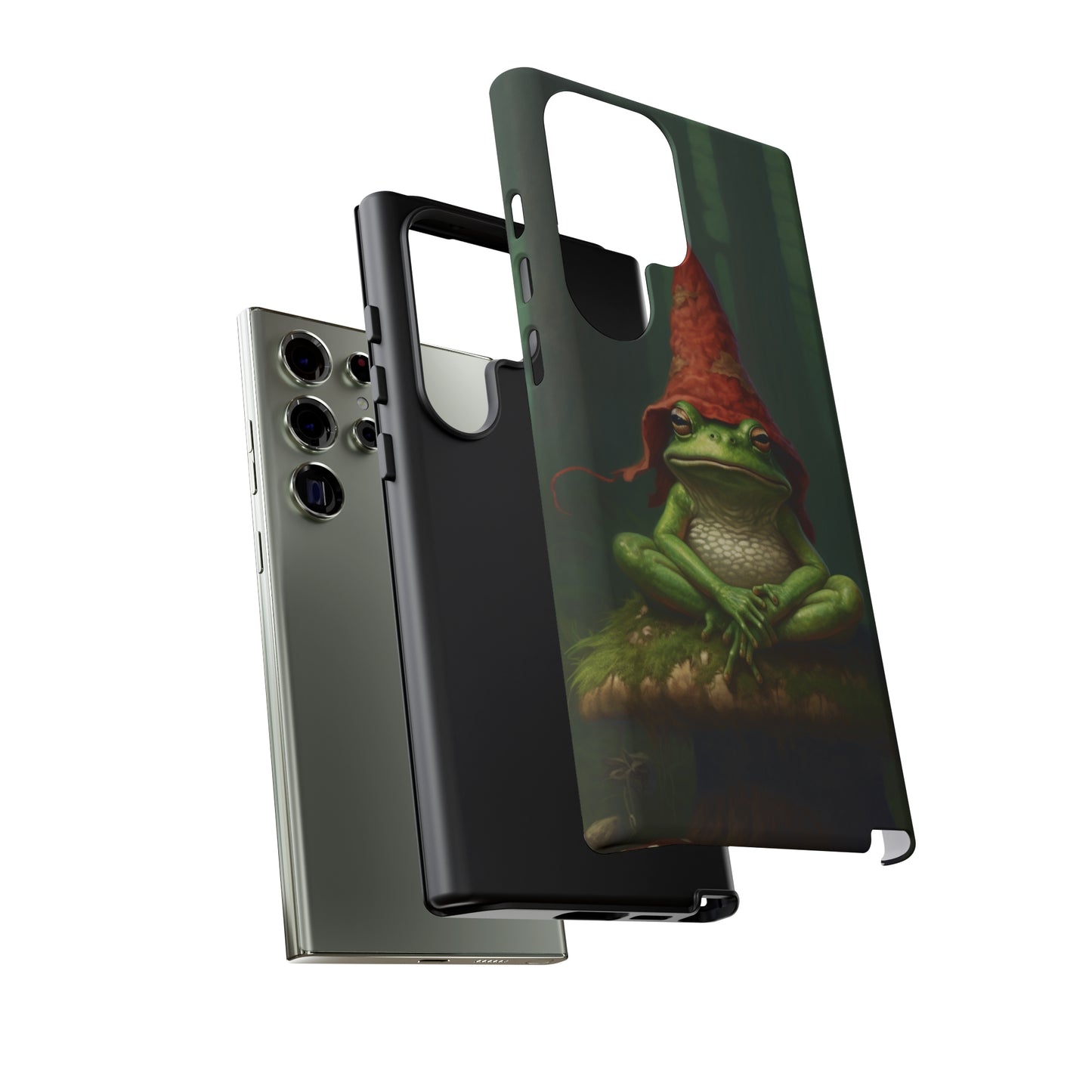 Mystical Journey: Lizard Wizard & Psychedelic Mushroom Frog | Tough Case for iPhone, Samsung, Pixel