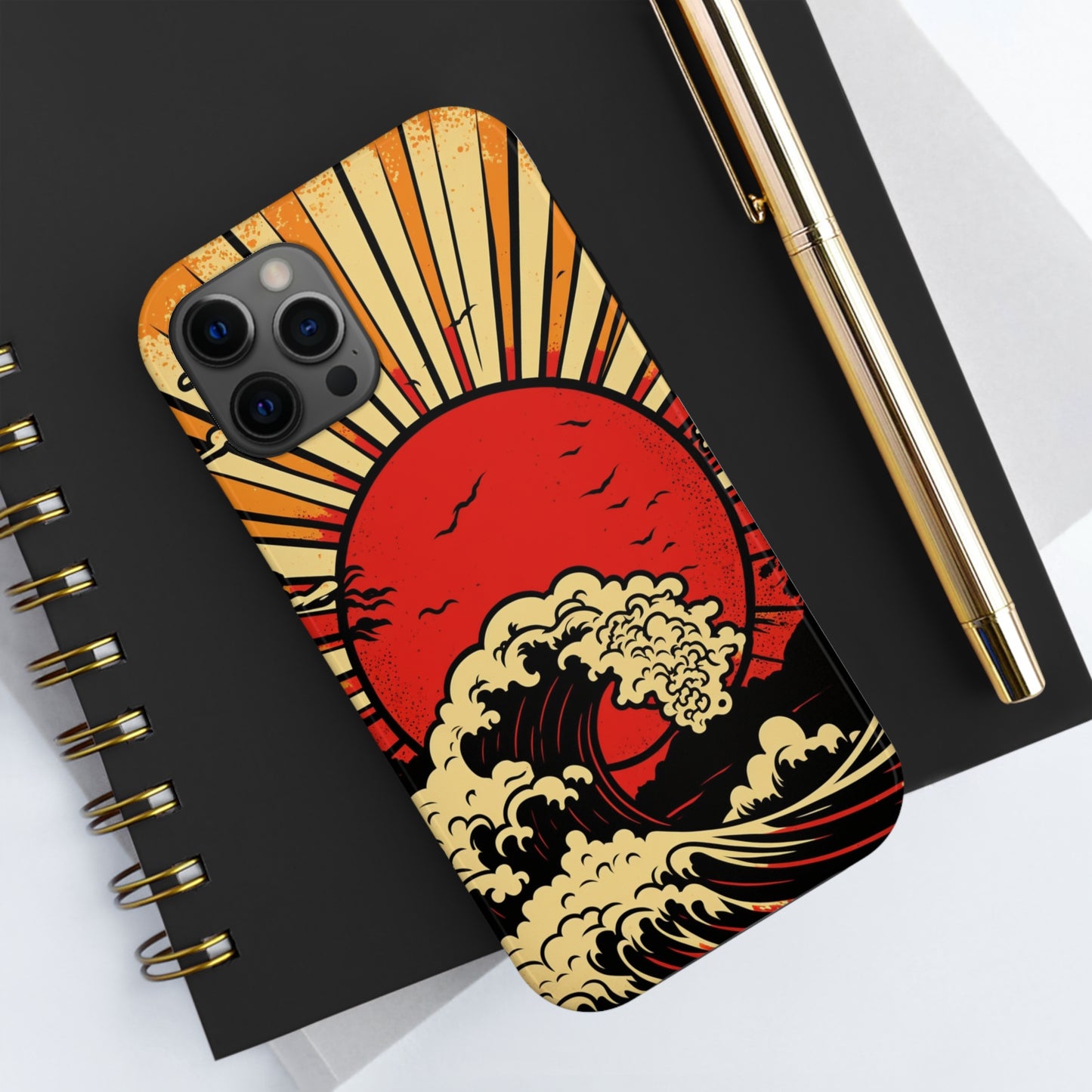 Land of the Rising Sun Retro Japanese Aesthetic | Tough Case for iPhone