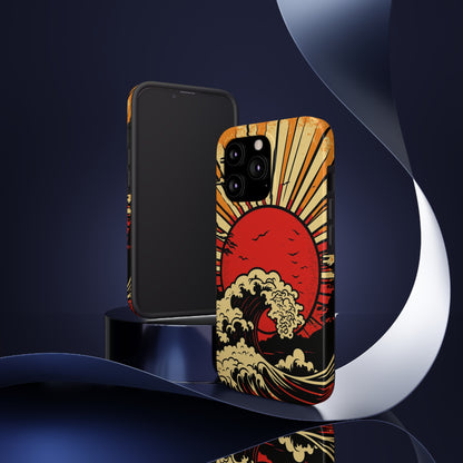 Land of the Rising Sun Retro Japanese Aesthetic | Tough Case for iPhone