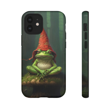 Mystical Journey: Lizard Wizard & Psychedelic Mushroom Frog | Tough Case for iPhone, Samsung, Pixel