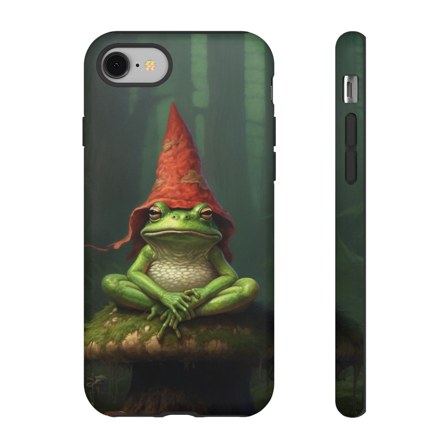 Mystical Journey: Lizard Wizard & Psychedelic Mushroom Frog | Tough Case for iPhone, Samsung, Pixel