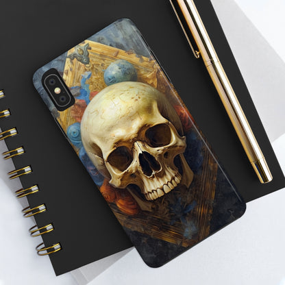 Renaissance Skull Tough Phone Case | Aesthetic Phone Case | Impact-Resistant