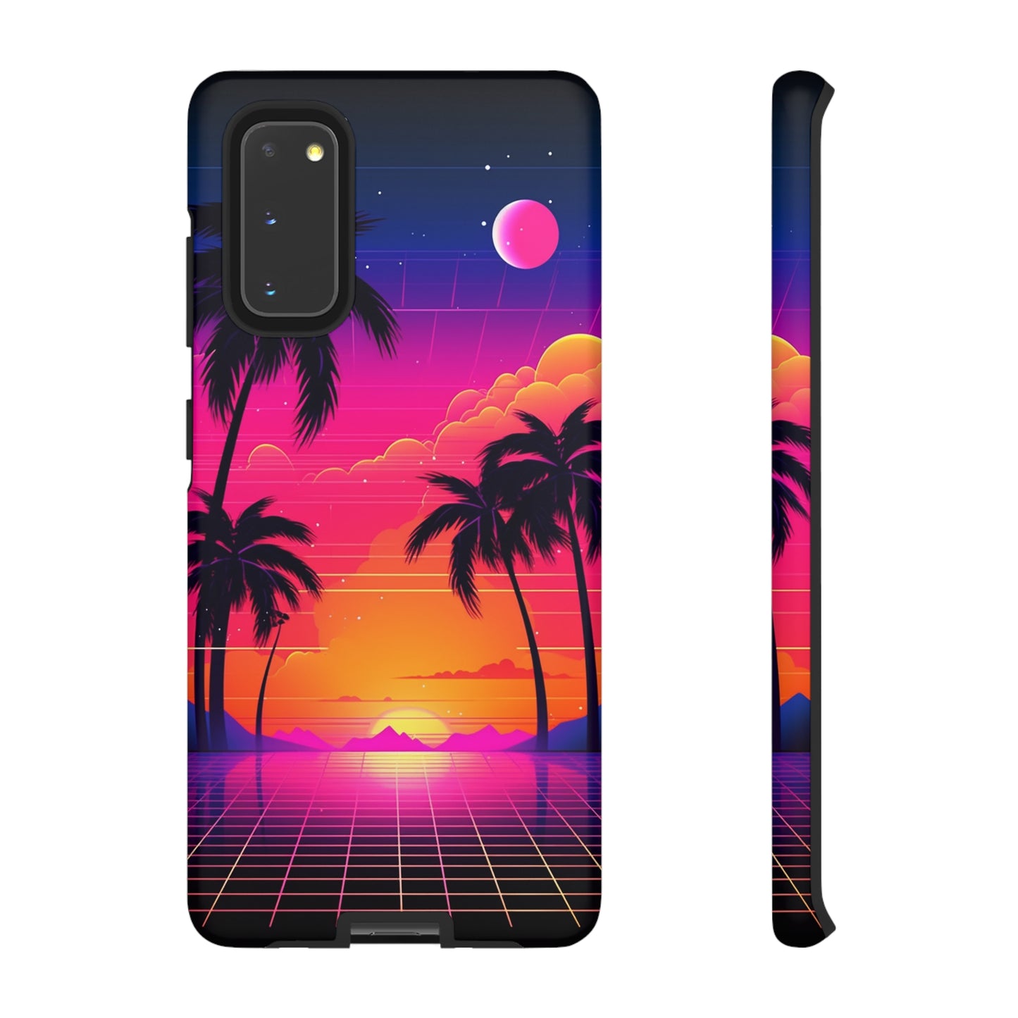 Synthwave Retro Style Phone Case | Nostalgic Vibes for iPhone 12, 13, 14, X, Google Pixel, and Samsung Galaxy