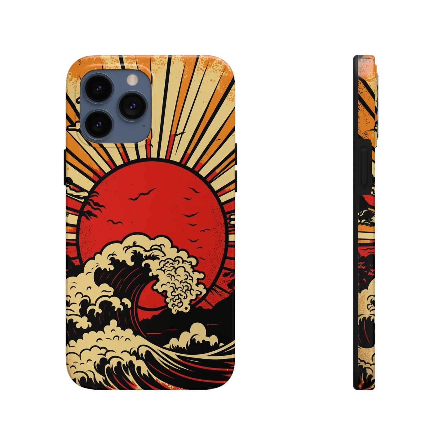 Land of the Rising Sun Retro Japanese Aesthetic | Tough Case for iPhone