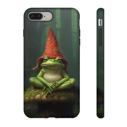 Mystical Journey: Lizard Wizard & Psychedelic Mushroom Frog | Tough Case for iPhone, Samsung, Pixel