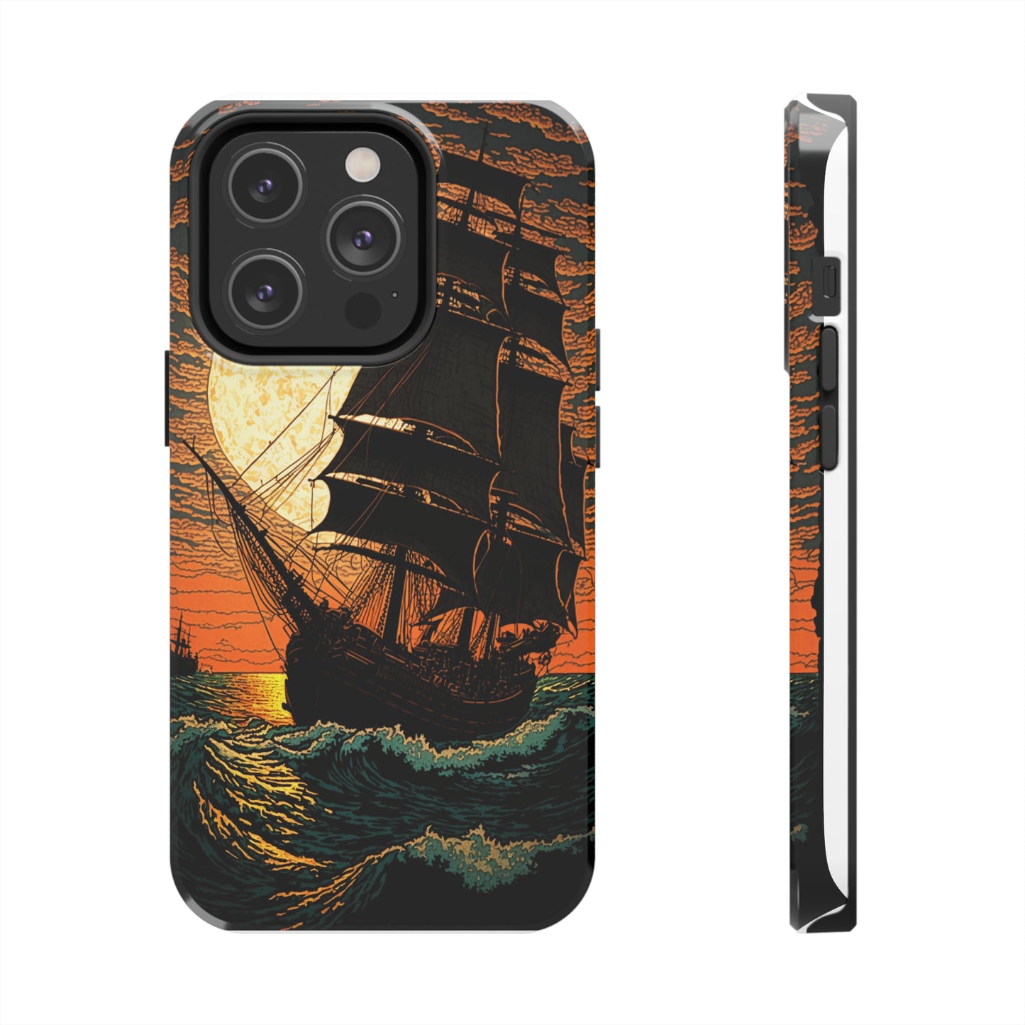 Nautical-themed sunset iPhone case