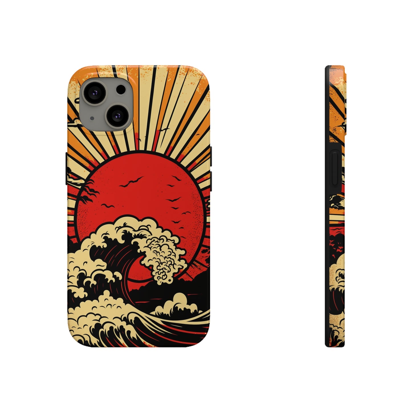 Land of the Rising Sun Retro Japanese Aesthetic | Tough Case for iPhone