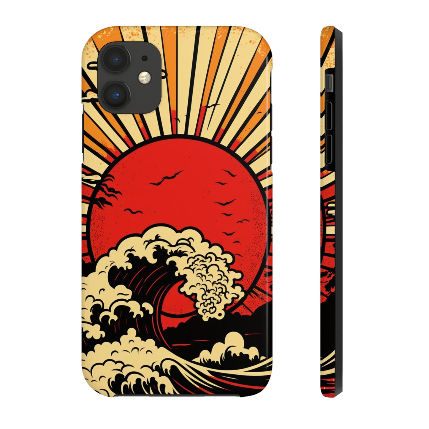 Land of the Rising Sun Retro Japanese Aesthetic | Tough Case for iPhone