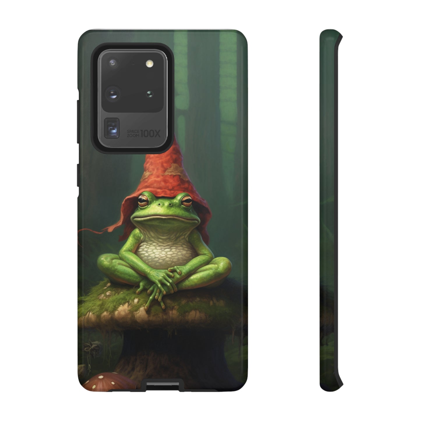 Mystical Journey: Lizard Wizard & Psychedelic Mushroom Frog | Tough Case for iPhone, Samsung, Pixel